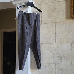 Chico's Black and Gray Checkered Ankle Pants